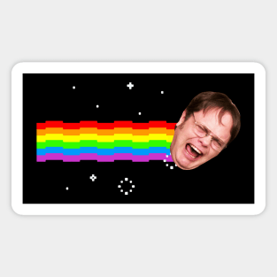 Dwight Schrute Nyan Cat Office US Magnet